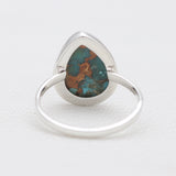 925 Silver Blue Copper Turquoise Rings