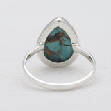 925 Silver Blue Copper Turquoise Rings
