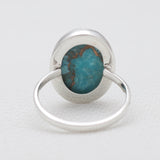 925 Silver Blue Copper Turquoise Rings