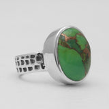 Rainbow Moonstone Silver Rings