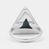 Blue Copper Turquoise Silver Rings