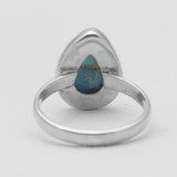 925 Silver Blue Copper Turquoise Rings