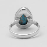 925 Silver Blue Copper Turquoise Rings