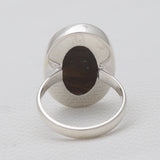 Checker Cut Labradorite Silver Rings