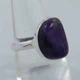 Purple Sugilite Silver Ring