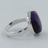 Purple Sugilite Silver Ring