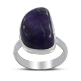 Purple Sugilite Silver Ring