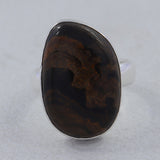 Stromatolite Silver Ring