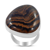 Stromatolite Silver Ring