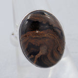 Stromatolite Silver Ring