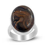 Stromatolite Silver Ring