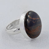 Stromatolite Silver Ring