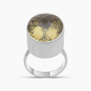 Natural Bear Quartz Sterling Silver Rings