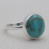 Bouldar Turquoise Silver Rings