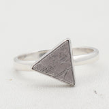 Meteorite Silver Ring