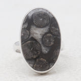 925 Sterling Silver Black Coral Rings