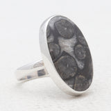 925 Sterling Silver Black Coral Rings