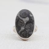 925 Sterling Silver Black Coral Rings