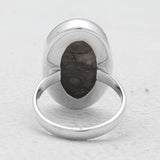 925 Sterling Silver Black Coral Rings