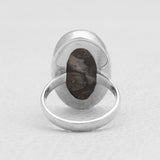 925 Sterling Silver Black Coral Rings