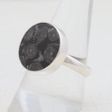 925 Sterling Silver Black Coral Rings