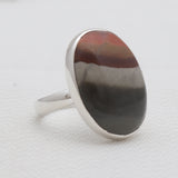 Polychrome Jasper Silver Rings