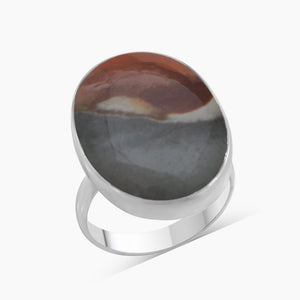 Polychrome Jasper Silver Rings