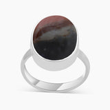 Polychrome Jasper Silver Rings