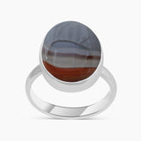 Polychrome Jasper Silver Rings