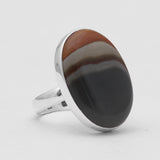 Polychrome Jasper Silver Rings