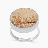 Russian Dendritic Opal Silver Rings