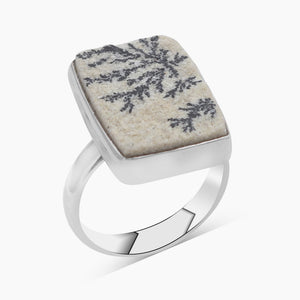 Russian Dendritic Silver Rings