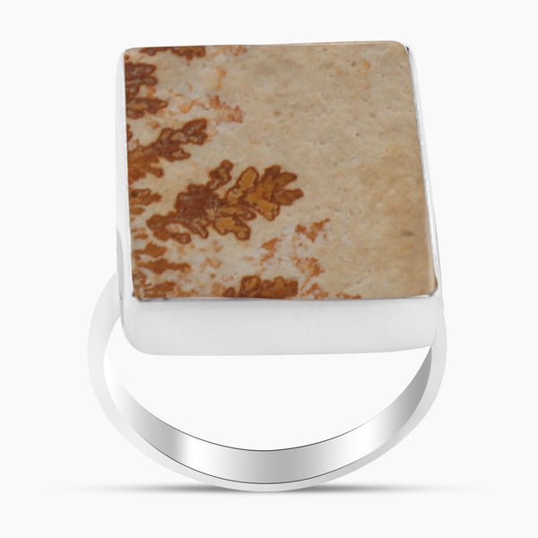 Russian Dendritic Opal Silver Rings