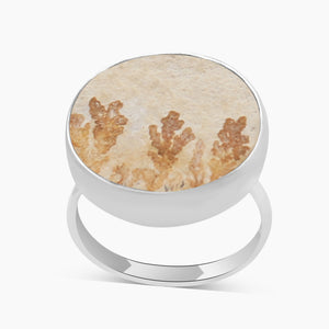 Russian Dendritic Opal Silver Rings