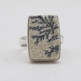 Russian Dendritic Silver Rings