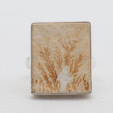 Russian Dendritic Opal Silver Rings