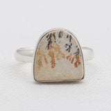 Russian Dendritic Opal Silver Rings