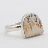 Russian Dendritic Opal Silver Rings