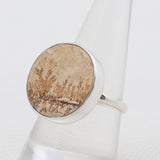 Russian Dendritic Opal Silver Rings