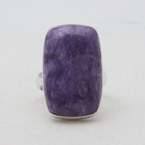 925 Sterling Silver Charoite Rings