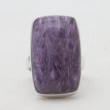 925 Sterling Silver Charoite Rings