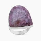 925 Sterling Silver Charoite Rings