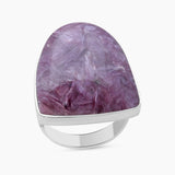 925 Sterling Silver Charoite Rings