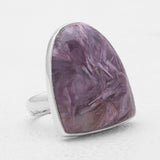 925 Sterling Silver Charoite Rings