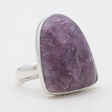 925 Sterling Silver Charoite Rings
