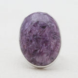 925 Sterling Silver Charoite Rings