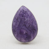 925 Sterling Silver Charoite Rings