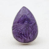 925 Sterling Silver Charoite Rings