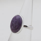 Charoite Silver Rings