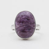 925 Sterling Silver Charoite Rings